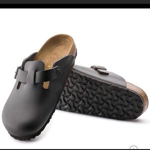 NIB Birkenstock Boston Black leather 37
